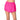 Women's High Waist Cargo Pocket  Skort Shocking Pink