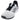 Women's 696v6 B Width Court Shoes White and Black