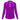 Womens Veronica Long Sleeve 1/4 Zip  Top Purple Cactus Flower