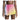 Women`s Side Pleated  Skort White and Indigo