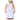 Women's Racerback Tank White and Periwinkle