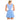 Women's Dress White and Periwinkle