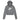 Girls' Sportswear Club French Terry Cropped Hoodie Carbon Heather and White