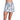 Women`s Long Scallop Pickleball Skort Multicolor