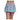 Women`s Hippy Smocked 14 Inch  Skort Multicolor