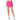 Women's High Waist Cargo Pocket  Skort Shocking Pink