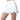 Women`s Linen Streak Pleated  Skort White