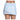 Women`s Groovy Stripe Pleated 14 Inch  Skort Heather Grey
