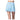 Women`s High Waist Linen Stripe  Skort Periwinkle