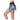 Women`s Stripe It Up Pleated  Skort Black