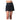 Women`s Racer Rib Pleated  Skort Black