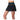 Women`s Racer Rib Pleated  Skort Black