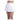 Women's Racer Rib Pleated Skort White and Wave Blue