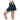 Women`s Racer Rib Pleated  Skort Midnight
