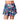 Women`s High Waist Love You  Skort Midnight