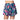 Women`s High Waist Love You  Skort Midnight