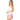 Women's Shockin' Stripes  Tank with Bra White