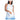 Women's Shibori Stripe Tank with Bra White