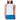 Women`s Action Stripe Muscle Tennis Tank White
