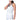 Women's Stripe Hype Tank with Bra White