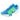 Men's Challenge GP Pro Pickleball Court Shoes Blue Hero and Green Shock