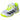 Juniors' Courtflash Comfort Closure Court Shoes Footwear White and Lucid Lemon