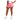 Women`s Club Graphic  Skort Lucid Pink and Better Scarlet