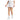 Women`s Club Graphic  Skort White and Dash Grey