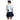 Women`s Color Block 1/4 Zip Tennis Top Bright White