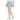 Women's Wild Card 12.5 Inch  Skort Dusk Blue and Moonlight