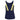 Women's Alley Halter Tennis Tank Fila Navy and Limoncello
