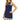 Women`s Steffi Zip Front  Dress Navy Blue