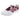 Women's 696v6 D Width Court Shoes White and Monarch Burgundy